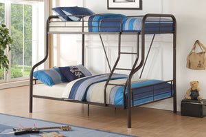 Cairo Twin/Full Bunk Bed (Sandy Black)