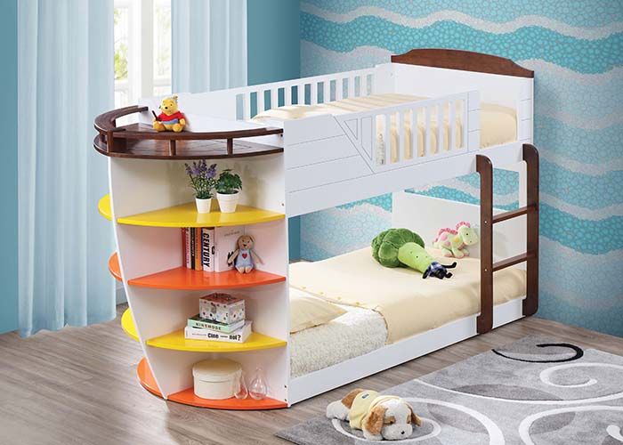 Neptune Twin Bunk Bed (White/Chocolate)