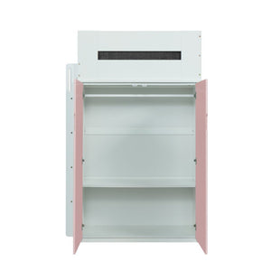 Nerice Twin Loft Bed (Pink)