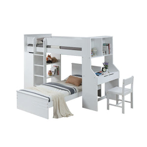 Ragna Twin Loft Bed (White)