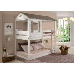 Darlene Twin Bunk Bed (White)
