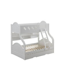 Grover Twin/Full Bunk Bed (White)