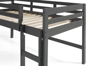 Lara Twin Loft Bed (Grey)