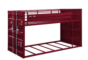 Cargo Twin Bunk Bed (Red)
