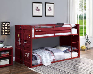 Cargo Twin Bunk Bed (Red)