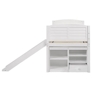 Millie Twin Workstation Loft Bed (White)