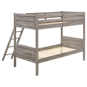 Ryder Rustic-style Bunk Bed (Weathered Taupe)