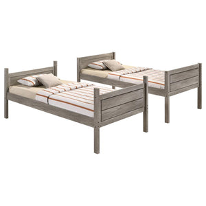 Ryder Rustic-style Bunk Bed (Weathered Taupe)