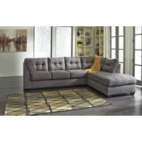Maier 2-Piece Sectional with Right Chaise (Charcoal)
