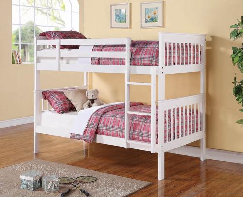 Chapman Contemporary Twin Bunk Bed (White)