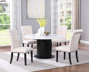 Thea Dining Set (White/Brown)