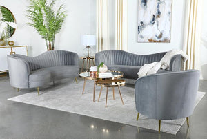 Sophia Living Room Collection (Silver)