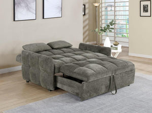 Cotswold Tufted Cushion Sleeper Sofa Bed (Brown)
