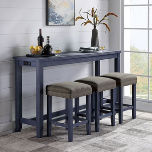 Caerlon Counter Height Dining Set (Blue/Grey)
