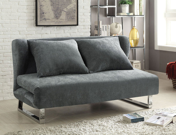 Vera Upholstered Sofa Bed (Grey)