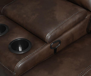 Brunson Recliner Sectional (Brown)