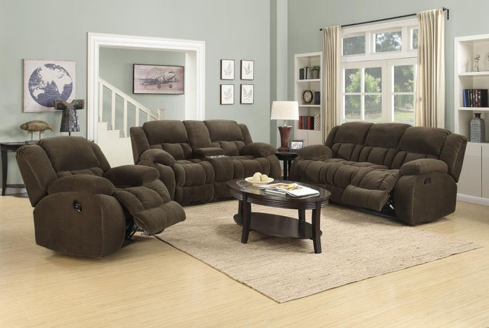 Weissman Living Room Collection in Chocolate