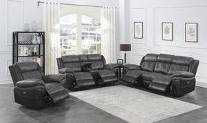 Saybrook Living Room Power Collection (Charcoal/Black)