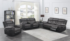 Saybrook Living Room Motion Collection (Charcoal/Black)