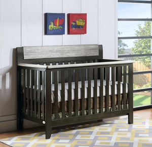Hayes 4-in-1 Convertible Crib Coffee/Weathered Stone
