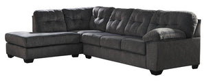 Accrington 2-Piece Sleeper Sectional with Left Chaise (Granite)