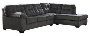 Accrington 2-Piece Sleeper Sectional with Right Chaise (Granite)