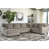 Ballinasloe 3-Piece Sectional with Left Chaise (Platinum)