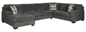 Ballinasloe 3-Piece Sectional with Left Chaise (Smoke)