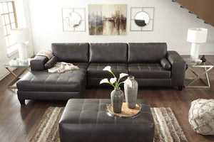 Nokomis 2-Piece Sectional with Left Chaise (Charcoal)