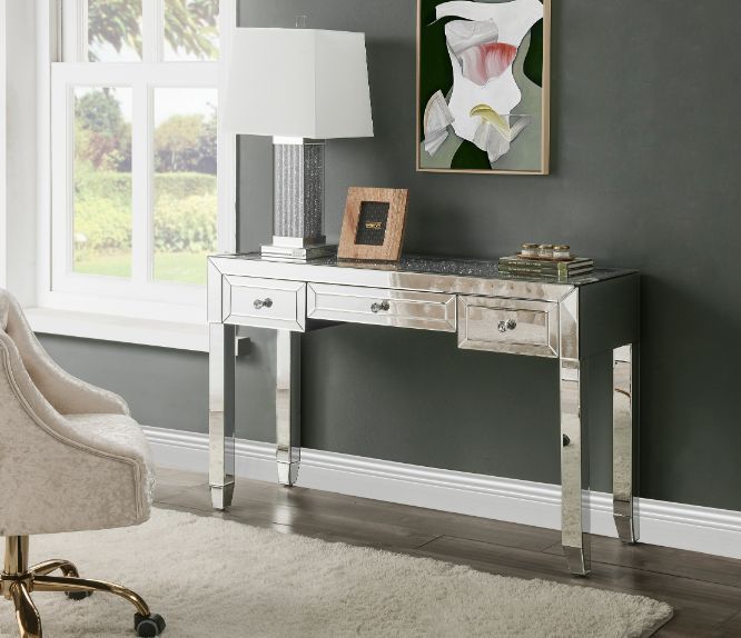 Noralie Console Table (Mirror/Silver)