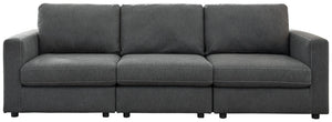 Candela 3-Piece Sofa (Charcoal)