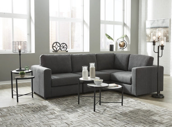 Candela 4-Piece Sectional (Charcoal)
