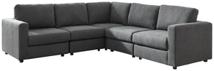 Candela 5-Piece Sectional (Charcoal)