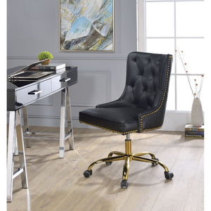 Purlie Office Chair (Black, Gold)
