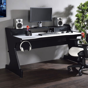 Bigga Gaming Desk In Black/White