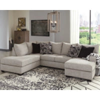 Megginson 2-Piece Sectional with Right Chaise (Storm)