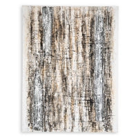 Grateville Contemporary Wall Art (Grey/Brown)