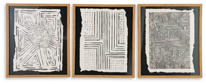 Wonderstow Contemporary Wall Art (Set of 3) (Black/Beige)