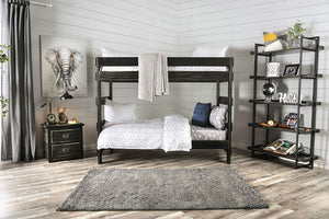 Arlette Twin Bunk Bed (Black)