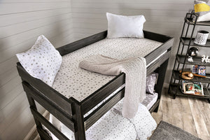 Arlette Twin Bunk Bed (Black)