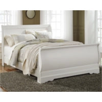 Anarasia Queen Sleigh Bed (White)