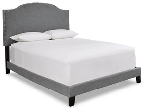 Adelloni Upholstered Bed (Grey)