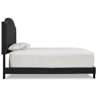 Adelloni Upholstered Bed (Charcoal)
