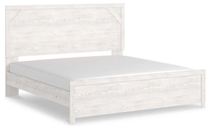 Gerridan King Panel Bed (White/Grey)