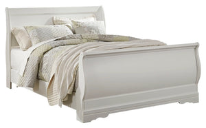 Anarasia Queen Sleigh Bed (White)