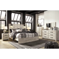 Cambeck Queen/King Panel Bed (Whitewash)