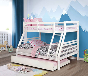 Elaine Twin-Over-Full Bunk Bed (White)