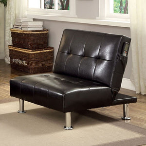 Bulle Futon Sofa Bed & Chair (Black)