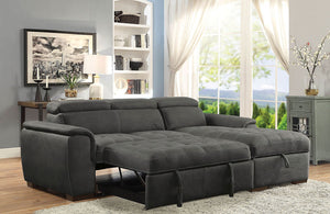 Patty Sleeper Sectional (Graphite)