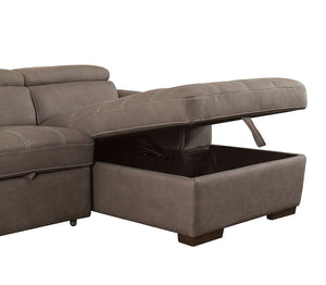 Patty Sleeper Sectional (Ash Brown)